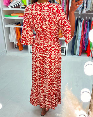 Élina™ | Robe Maxi Chic avec Motif Élégant