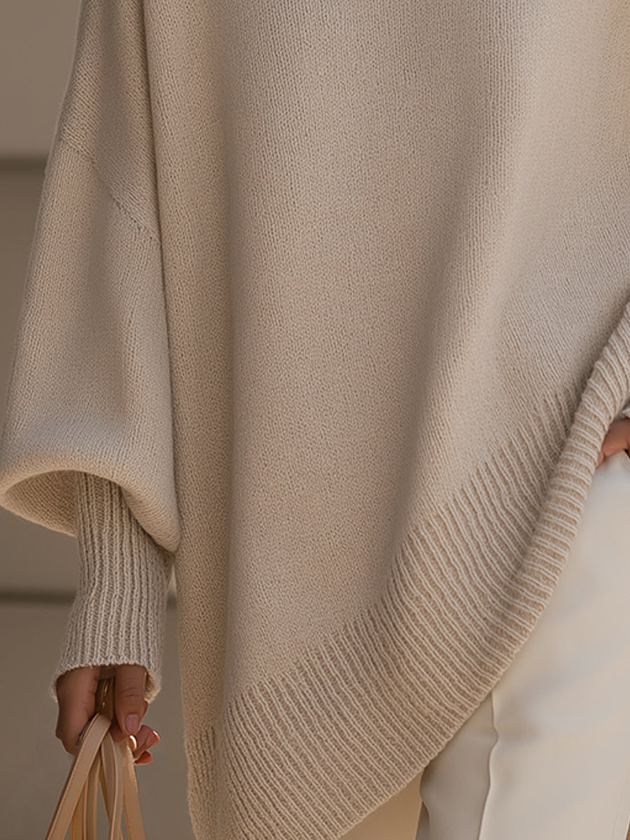 Poncho Oversize Élégance Sans Effort pour Femme