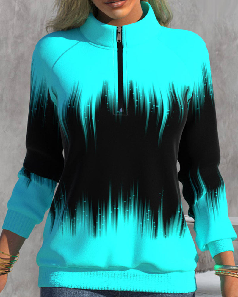Mia™ | Pull à col montant avec motif dégradé