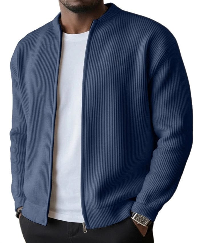 JORDAN |  Cardigan zippé côtelé