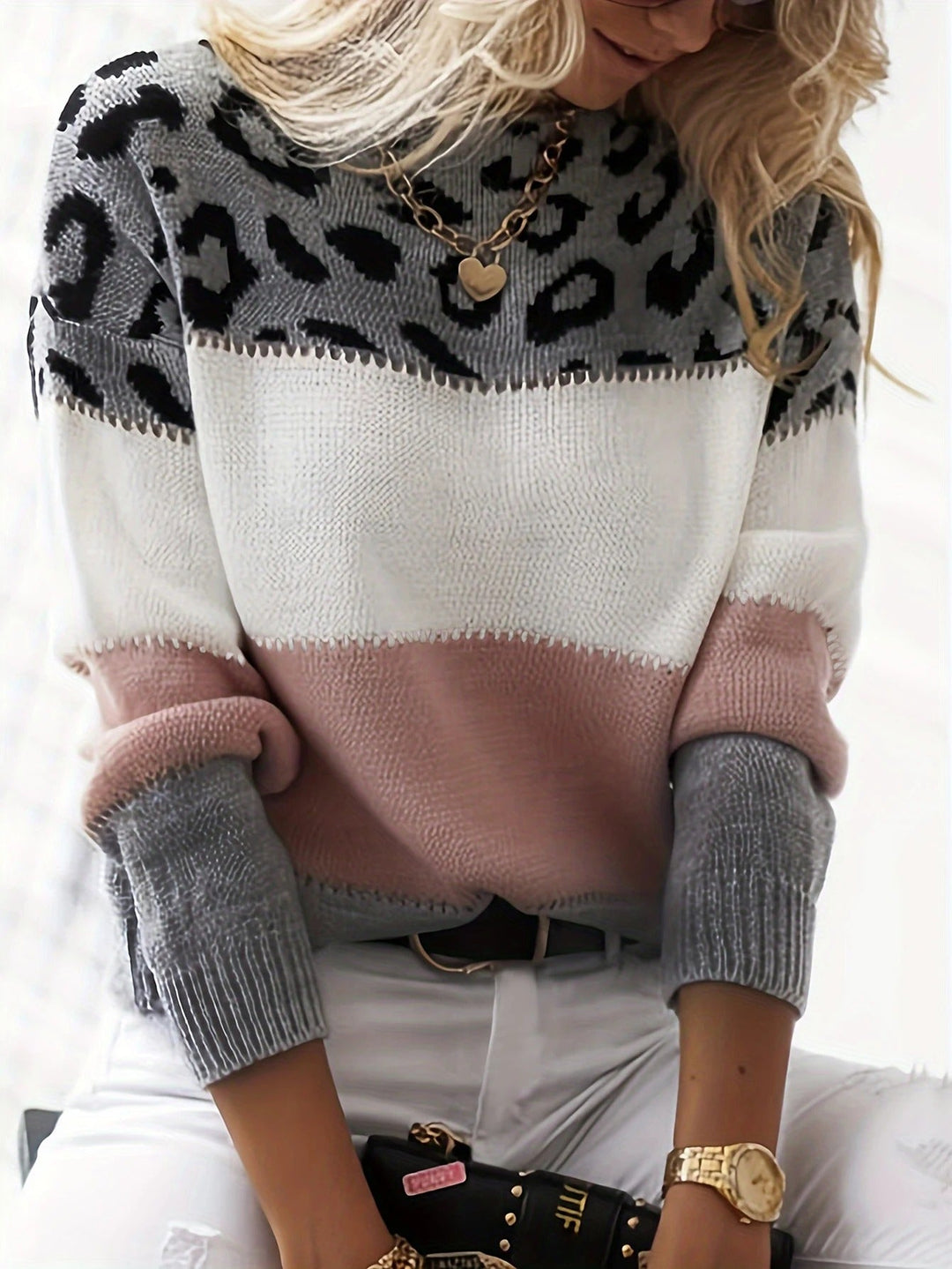 Melinda | Pull Imprimé Léopard