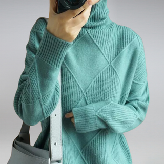 Elena™ | Pull Haut de Gamme à Col Montant