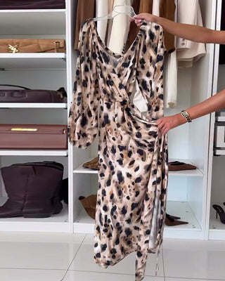Mara™ | Élégante robe à décolleté en V avec un imprimé captivant