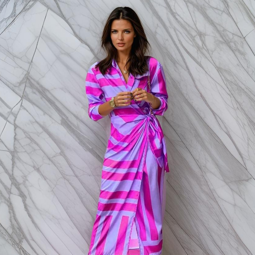Laurine™ | Printed Wrap Dress