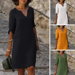 Josette™ | Élégante Robe à Décolleté en V