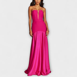 Vada - Maxi robe à épaules dénudées et décolleté en V