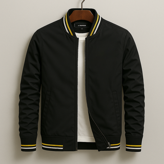 Gleb – Veste Bomber Élégante avec Rayures