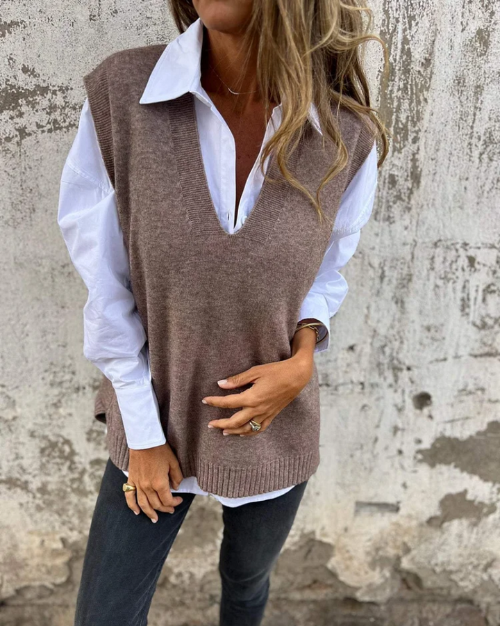 ALISA - Gilet en Tricot