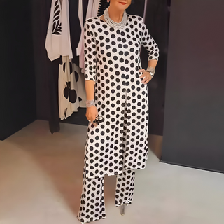 Jeanne™ | Ensemble Deux Pièces à Motif Pois Enjoués