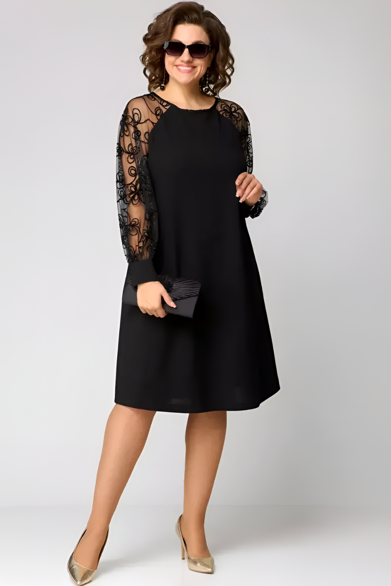 Amira™ | Robe élégante à manches en dentelle