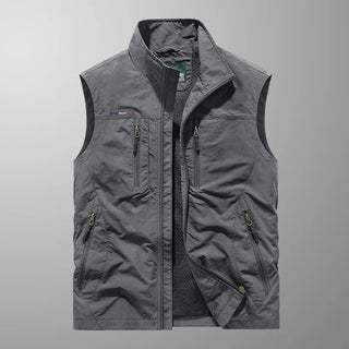 Stuart - Gilet Cargo Extensible et Respirant à Multi-Poches