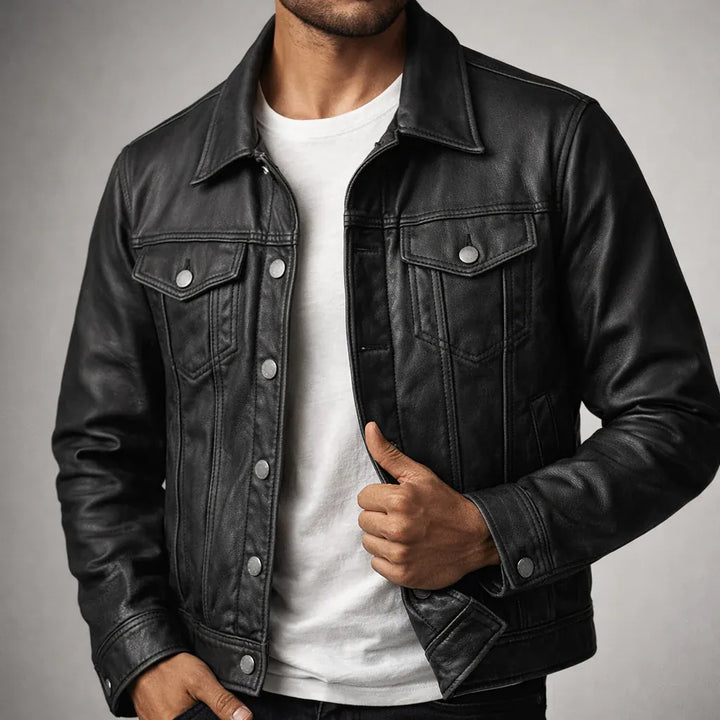 GAULTIER | Veste en cuir vintage