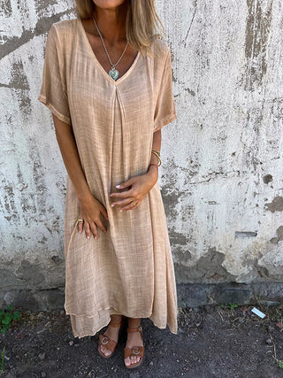 Lysiane™ | Robe Ample avec Col en V