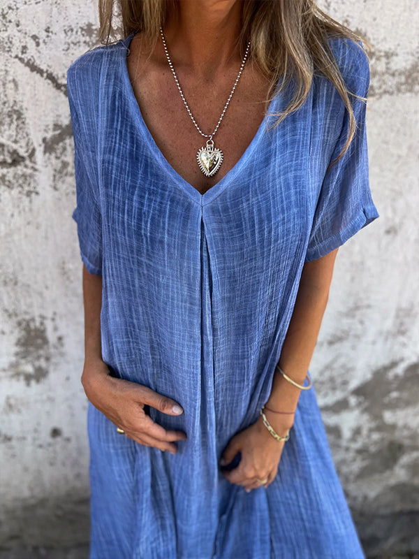 Lysiane™ | Robe Ample avec Col en V