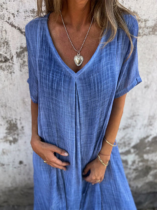 Lysiane™ | Robe Ample avec Col en V