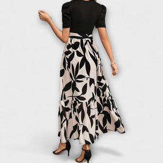 Luna - Robe d'été à imprimé floral et décolleté rond
