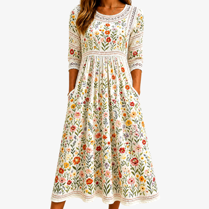 Robe midi | Wildflower Meadow Charm