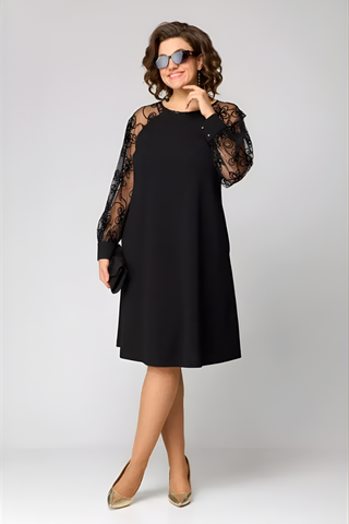 Amira™ | Robe élégante à manches en dentelle