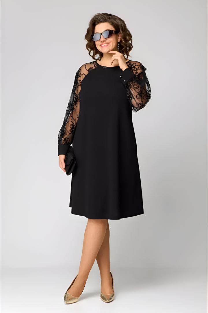 Amira™ | Robe élégante à manches en dentelle