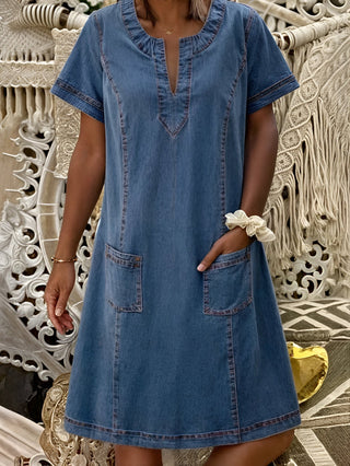 Agnès™ | Robe en Jean Décontractée
