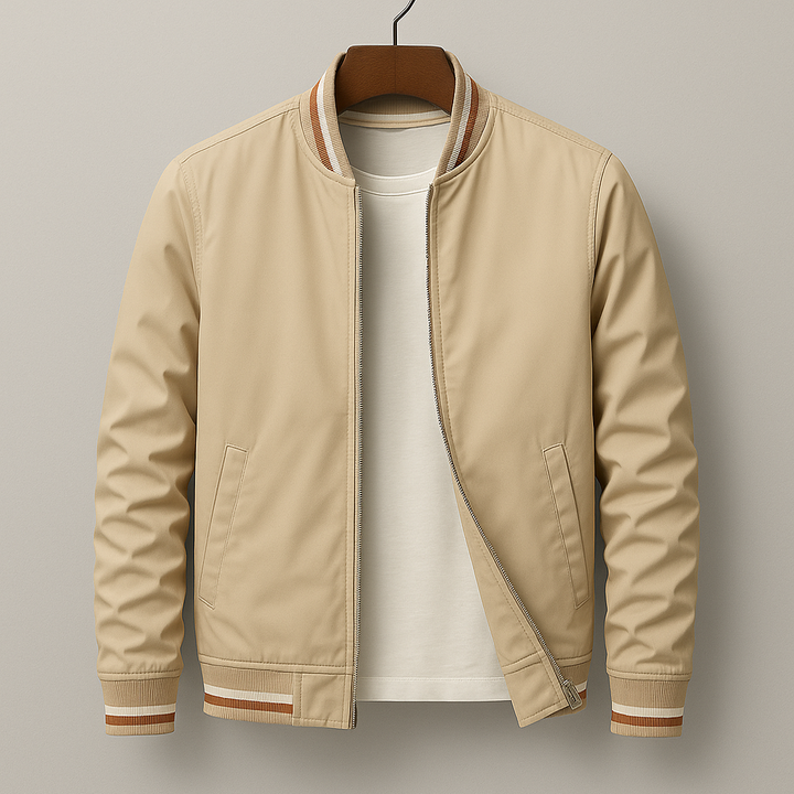 Gleb – Veste Bomber Élégante avec Rayures