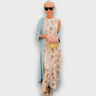 Elveria - Maxi Robe avec Cardigan