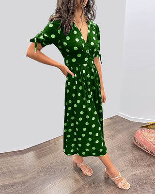 Monique™ | Élégante Robe à Pois