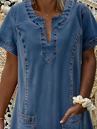 Agnès™ | Robe en Jean Décontractée