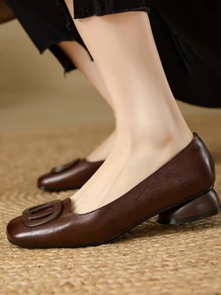 Ballerines en cuir Opium