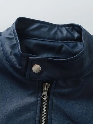 Piers – Veste de Moto en Cuir Synthétique