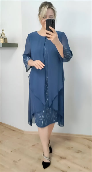 Claudia™ | Robe Élégante à Superposition Légère