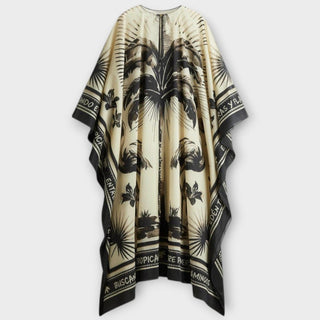Melissa - Kaftan extra large avec imprimé de flamant rose
