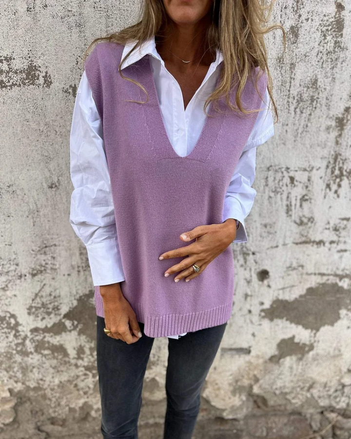 ALISA - Gilet en Tricot