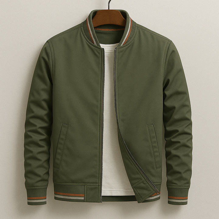 Gleb – Veste Bomber Élégante avec Rayures