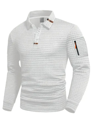 Vincent™ |  Polo Manches Longues Moderne et Décontracté