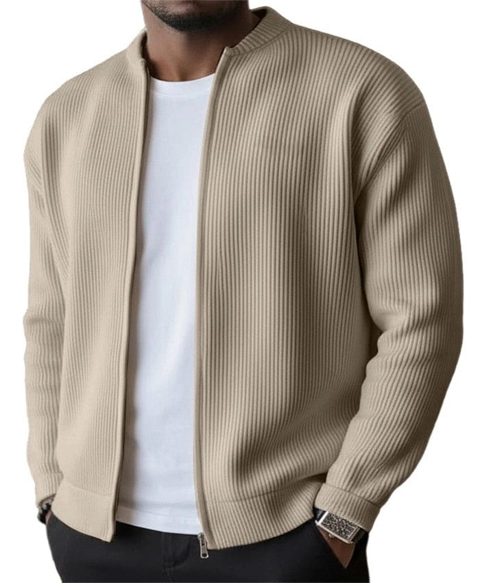JORDAN |  Cardigan zippé côtelé