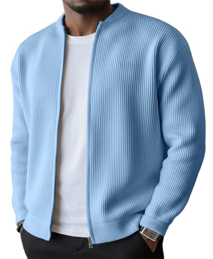 JORDAN |  Cardigan zippé côtelé