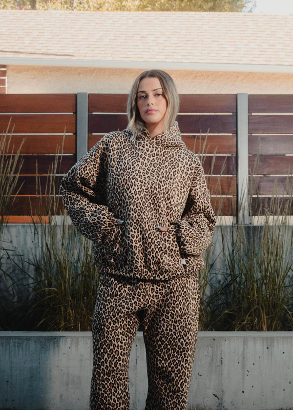 Noémie - Chic Sweat à Capuche Léopard