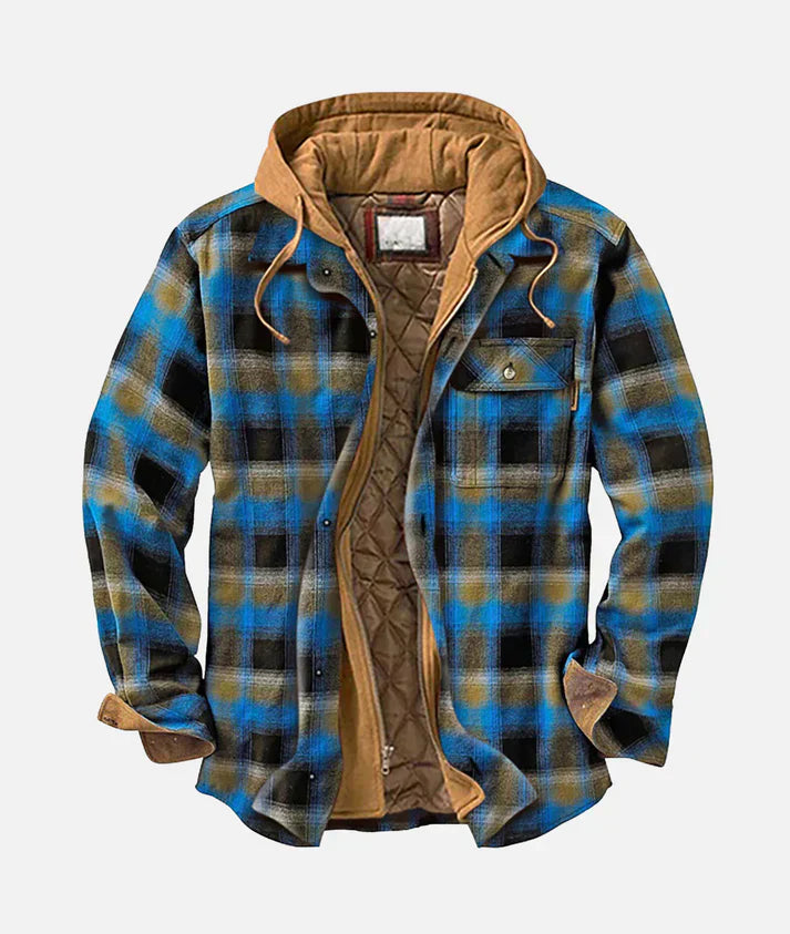 Jayden™ | Veste en Patchwork à Carreaux Élégante