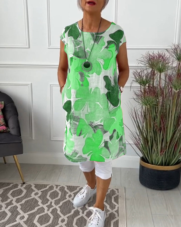 Manon™ | Robe Décontractée à Imprimé Floral Éclatant