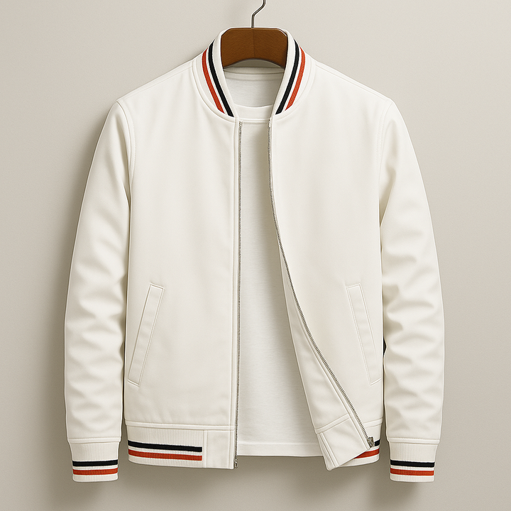 Gleb – Veste Bomber Élégante avec Rayures