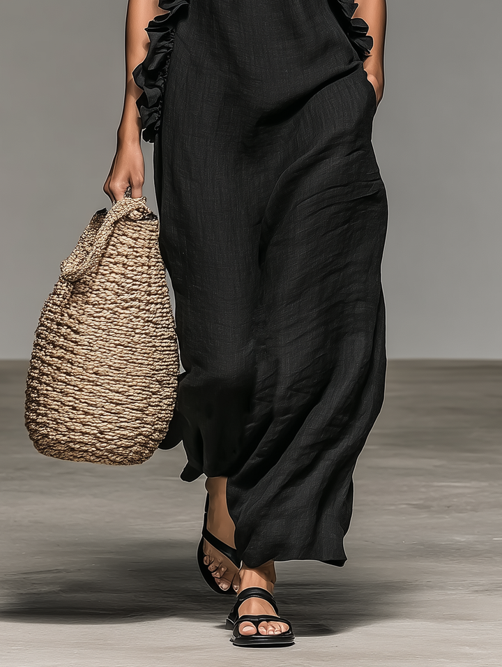 Lua | Robe maxi avec poches