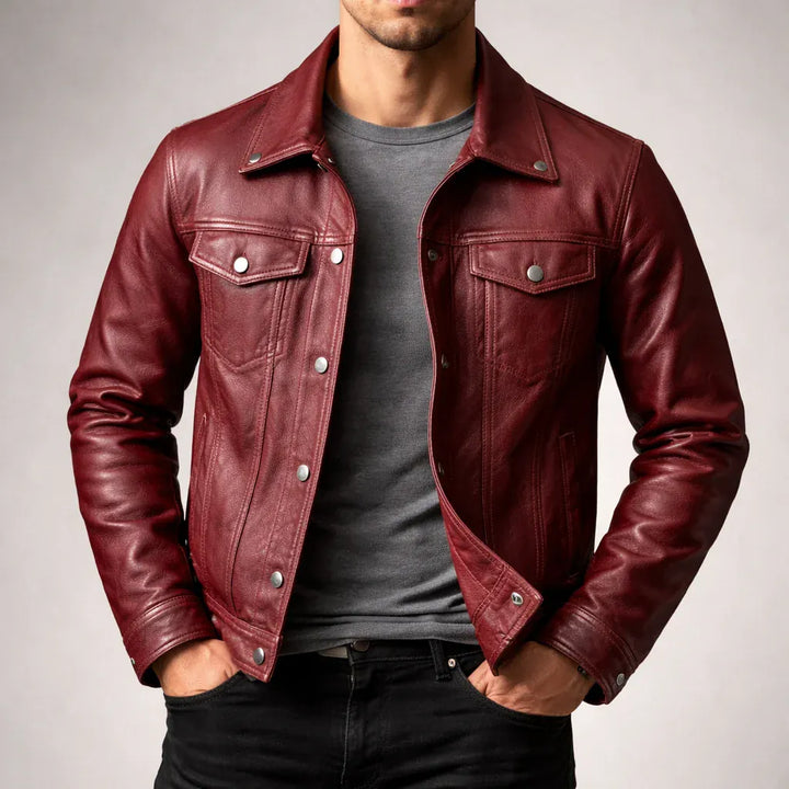 GAULTIER | Veste en cuir vintage