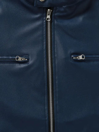 Piers – Veste de Moto en Cuir Synthétique