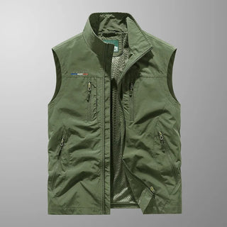 Stuart - Gilet Cargo Extensible et Respirant à Multi-Poches