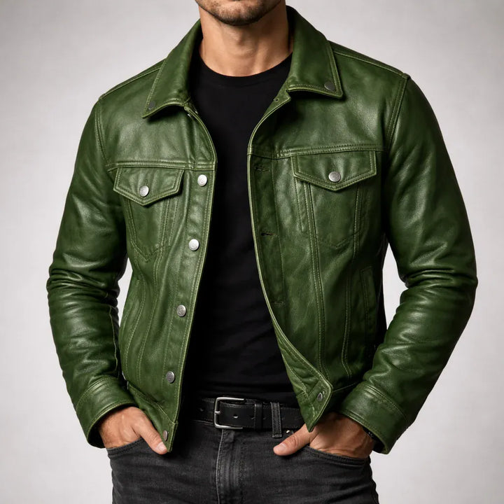 GAULTIER | Veste en cuir vintage