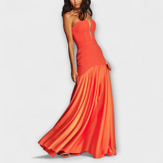 Vada - Maxi robe à épaules dénudées et décolleté en V