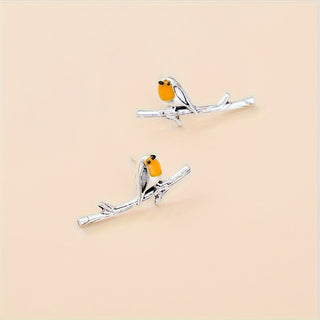 Boucles d'oreilles Cartoon Oiseau