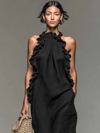 Lua | Robe maxi avec poches