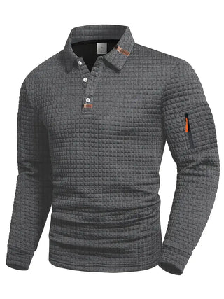 Vincent™ |  Polo Manches Longues Moderne et Décontracté